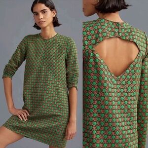 Anthropologie by Maeve Jacquard Shift Mini Dress